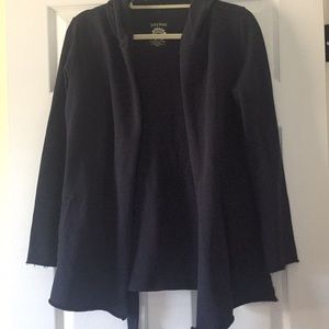 Lucky Brand hooded and belted knit cardigan